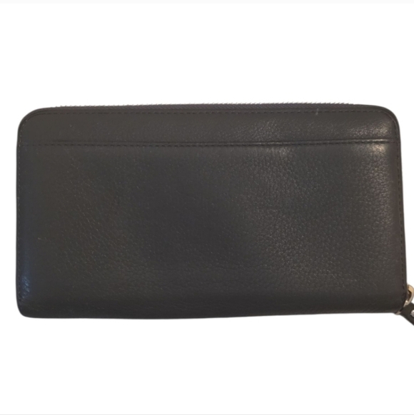 Kate Spade Accordion Style Long Leather Wallet, Vintage, Charcoal Grey - Picture 12 of 12